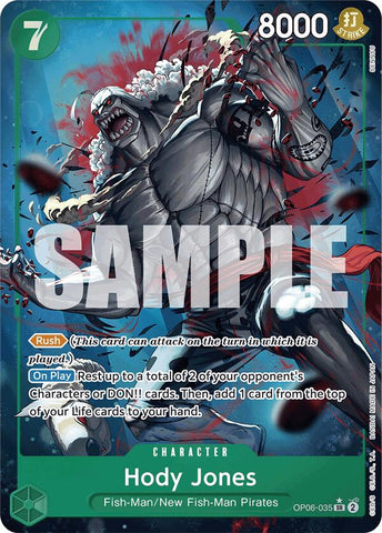 Hody Jones (Alternate Art) [Premium Booster -The Best-] - OP06-035