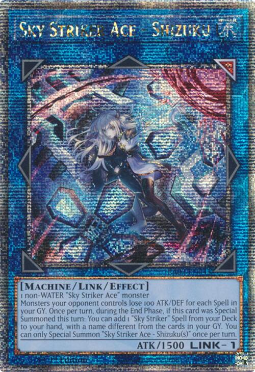 Sky Striker Ace - Shizuku (Alternate Art) (Quarter Century Secret Rare Sky Striker Ace - Shizuku (Alternate Art) (Quarter Century Secret Rare