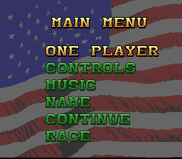 Full Throttle: All-American Racing - SNES