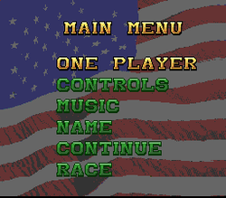 Full Throttle: All-American Racing - SNES