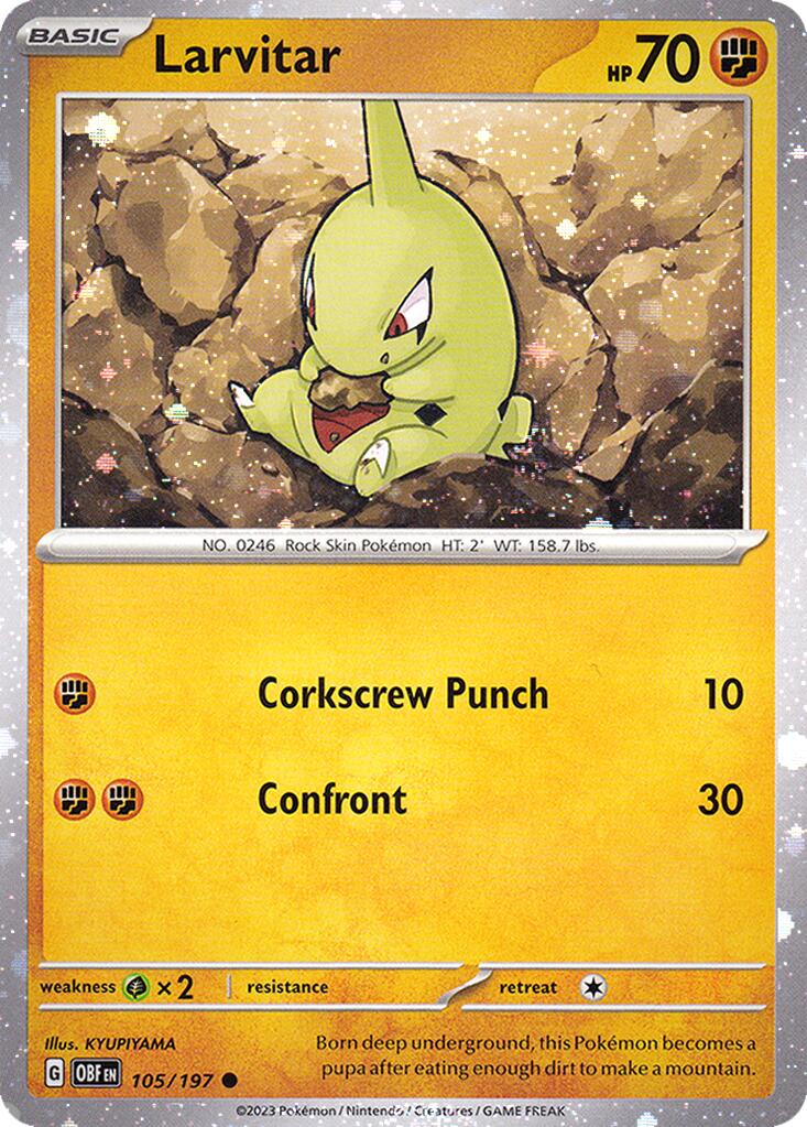 pokemon card larvitar Larvitar (47/100) - Pokemon Battle Partners (sv9) main image 1