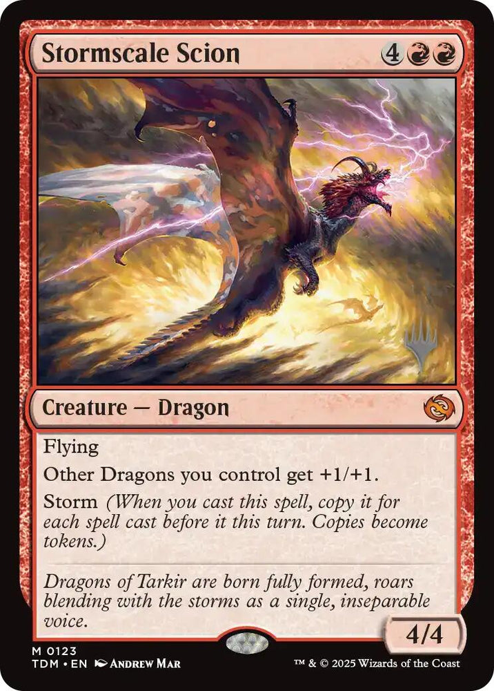 Stormscale Scion (Promo Pack) [Tarkir: Dragonstorm Promos]