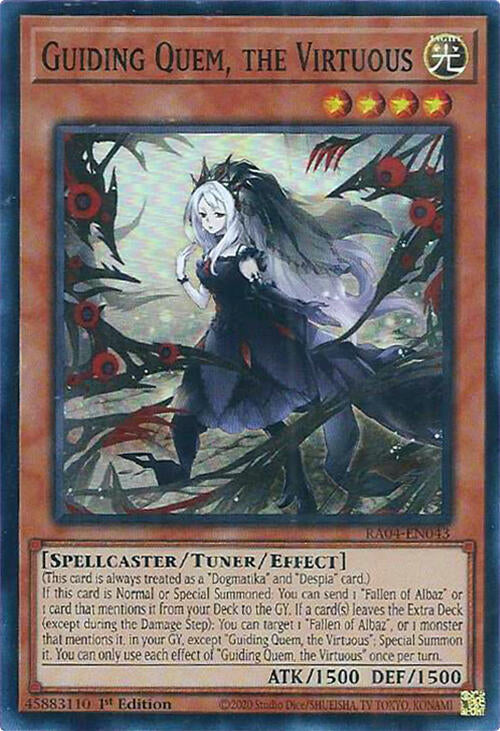 Guiding Quem, the Virtuous [RA04-EN043] Super Rare