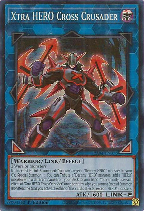 Xtra HERO Cross Crusader [RA04-EN076] Super Rare