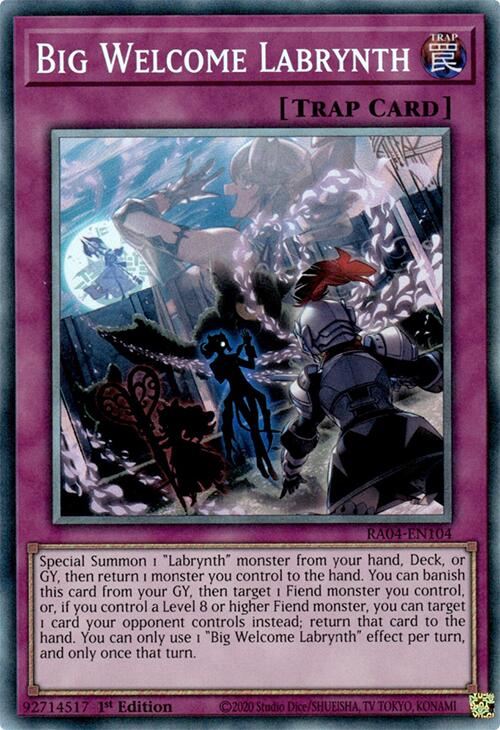Big Welcome Labrynth [RA04-EN104] Prismatic Collector's Rare