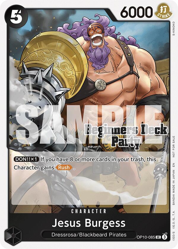 Jesus Burgess (ST-23 - ST-28 Beginners Deck Party) [Participation] [One Piece Promotion Cards] - OP10-085
