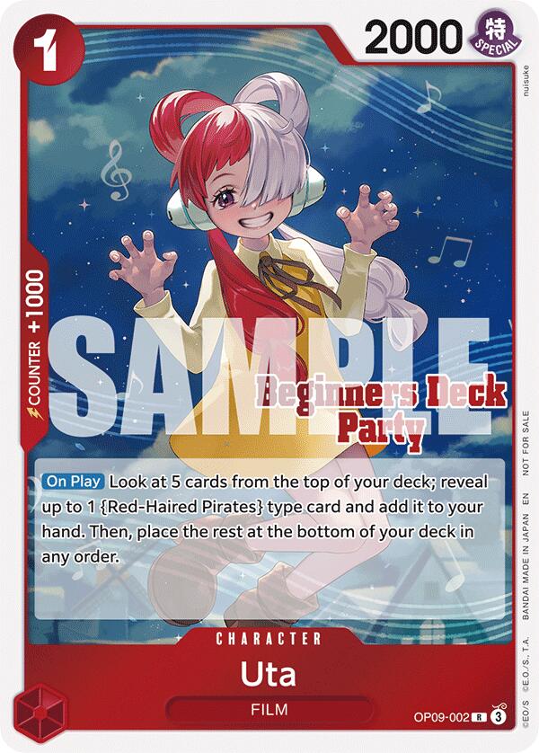 Uta (ST-23 - ST-28 Beginners Deck Party) [Participation] [One Piece Promotion Cards] - OP09-002