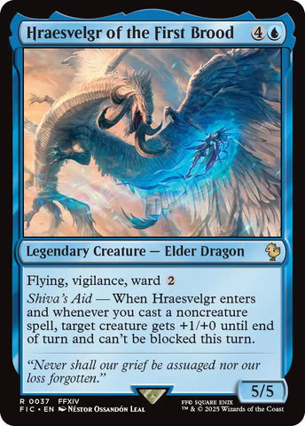Hraesvelgr of the First Brood (Surge Foil) [FINAL FANTASY Commander]