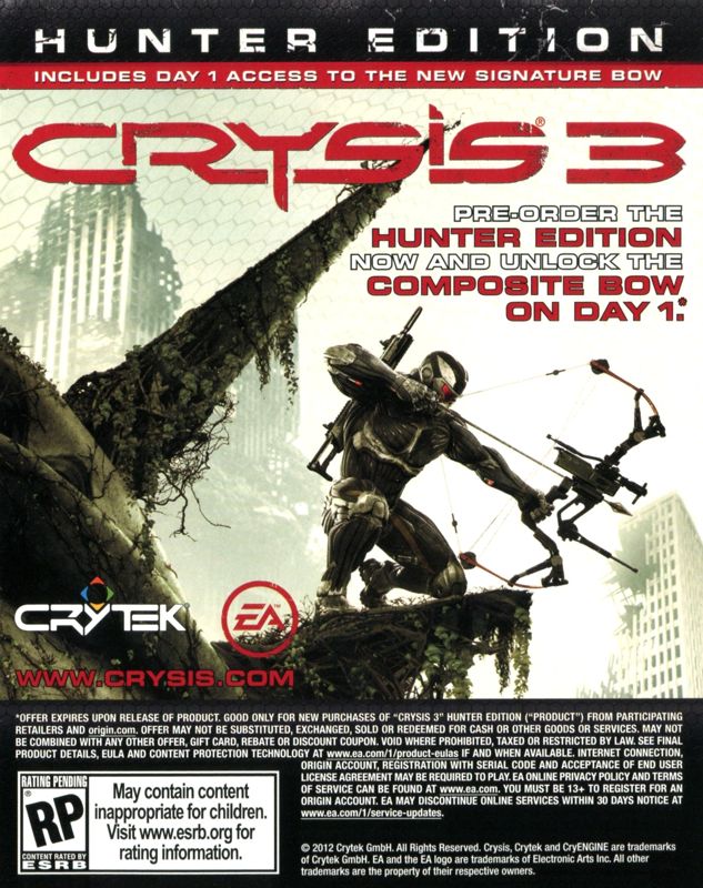 Crysis 3 (Hunter Edition) - PS3