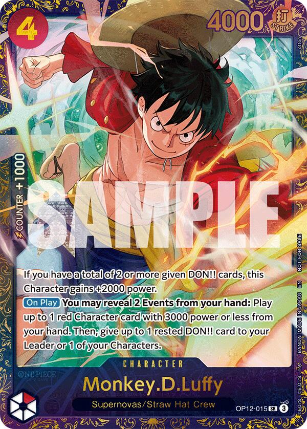 Monkey.D.Luffy (Treasure Cup 2025) [One Piece Promotion Cards] - OP12-015