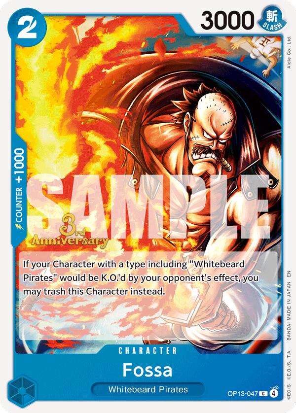 Fossa [Carrying On His Will: 3rd Anniversary Tournament Cards] - OP13-047