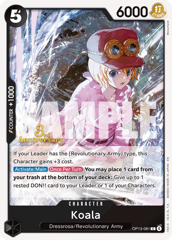 Koala [Carrying On His Will: 3rd Anniversary Tournament Cards] - OP13-081