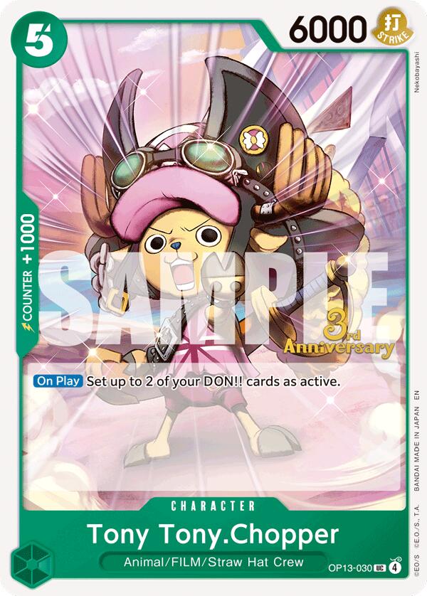 Tony Tony.Chopper [Carrying On His Will: 3rd Anniversary Tournament Cards] - OP13-030
