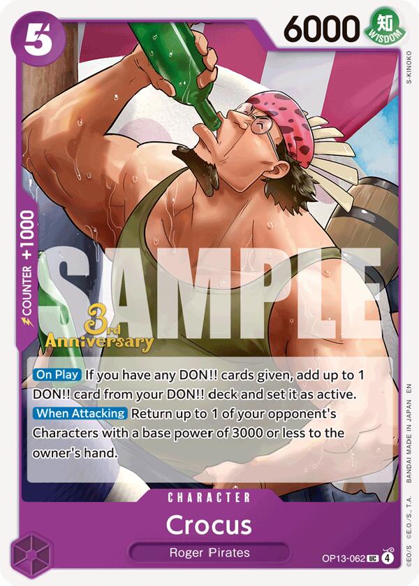 Crocus [Carrying On His Will: 3rd Anniversary Tournament Cards] - OP13-062