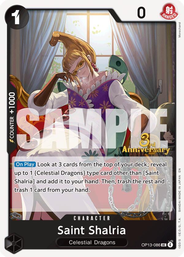 Saint Shalria [Carrying On His Will: 3rd Anniversary Tournament Cards] - OP13-086