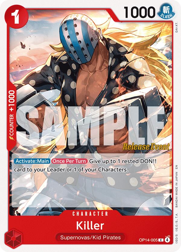 Killer [The Azure Sea's Seven Release Event Cards] - OP14-005