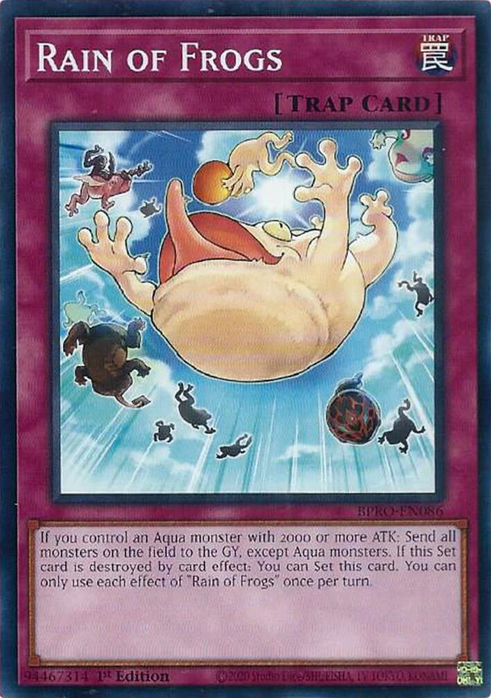 toad cards yugioh Rain of Frogs [BPRO-EN086] Common