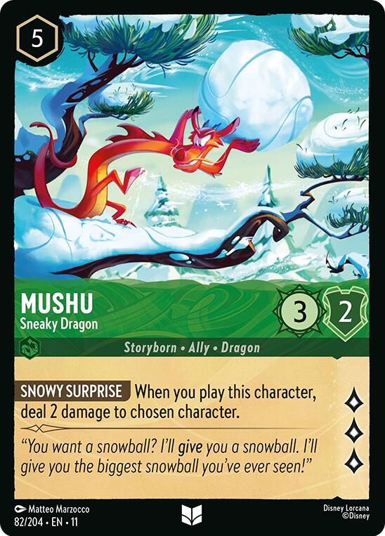 Mushu - Sneaky Dragon (82/204) [Winterspell]