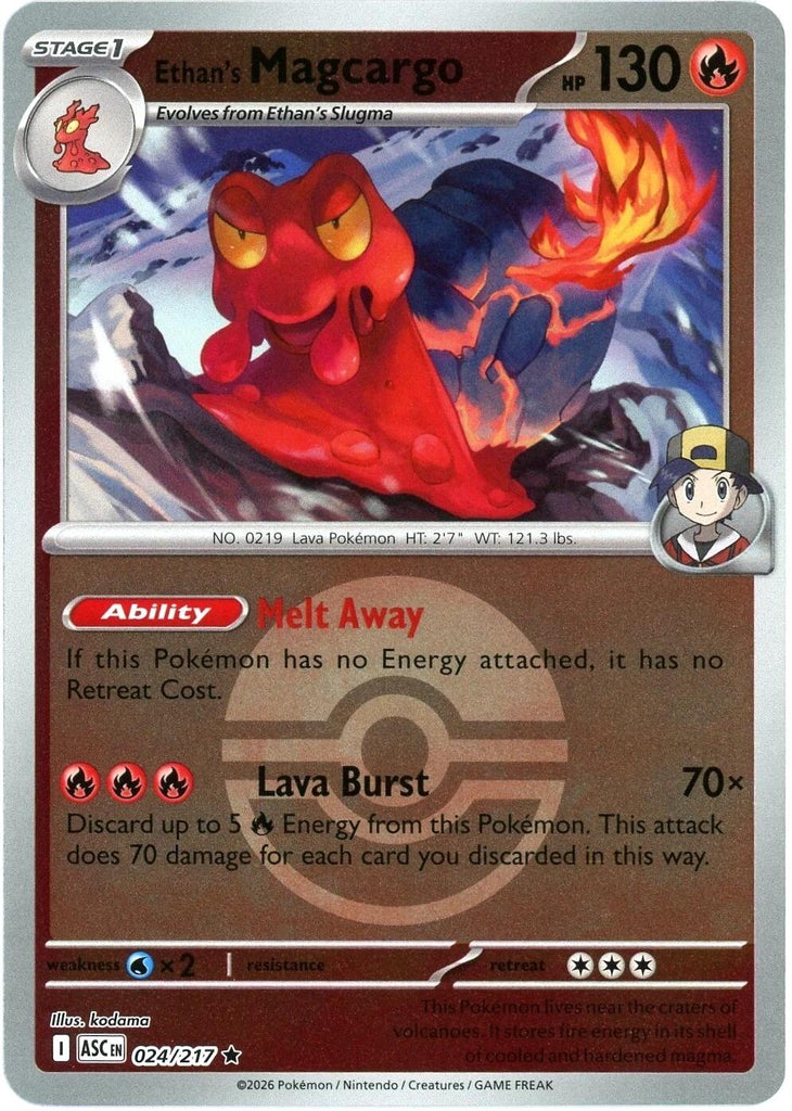 Ethan's Magcargo (024/217) (Poke Ball) [Mega Evolution: Ascended Heroe