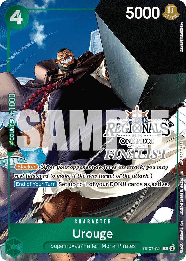 Urouge (Online Regional Finalist Card Set 2025 Vol.1) [One Piece Promotion Cards] - OP07-021