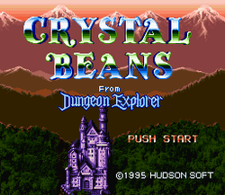 Crystal Beans from Dungeon Explorer - SNES
