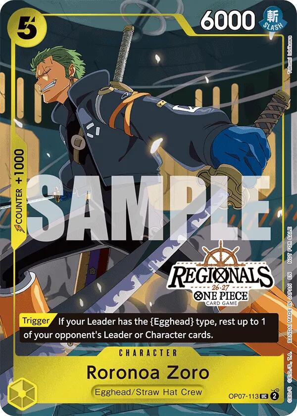 Roronoa Zoro (Regional Participation Pack 2026 Vol.1) [One Piece Promotion Cards] - OP07-113