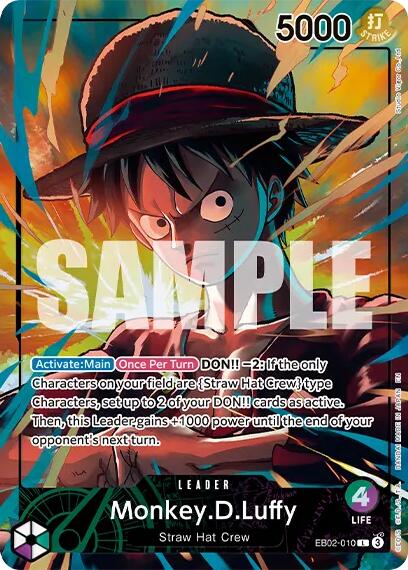 Monkey.D.Luffy (Official Playmat Limited Edition Vol.5) [One Piece Promotion Cards] - EB02-010
