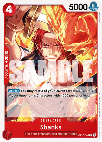 Shanks [The Time of Battle] - OP16-006