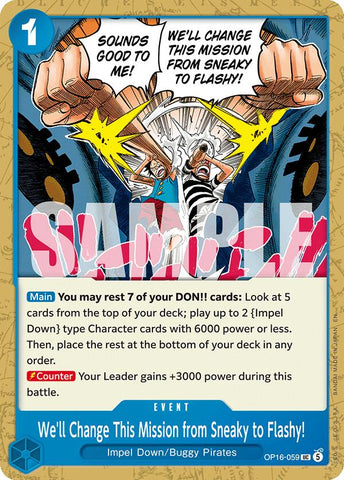 We'll Change This Mission from Sneaky to Flashy! [The Time of Battle] - OP16-059