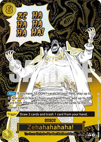 Zehahahahaha! (Alternate Art) [The Time of Battle] - OP16-116