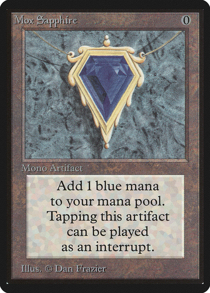 mox mtg cards Mox Sapphire [Beta Edition]