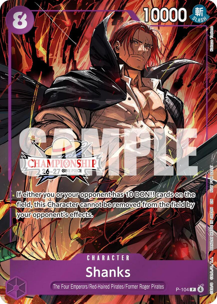 Shanks (CS 26-27 Celebration Pack) [One Piece Promotion Cards] - P-104