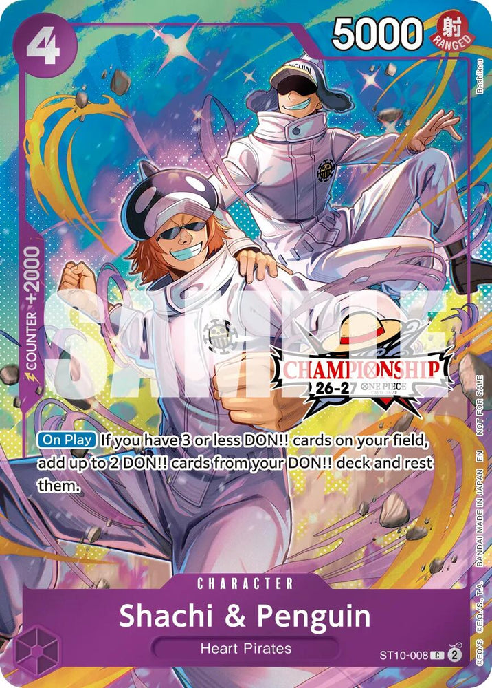 Shachi & Penguin (CS 26-27 Celebration Pack) [One Piece Promotion Cards] - ST10-008