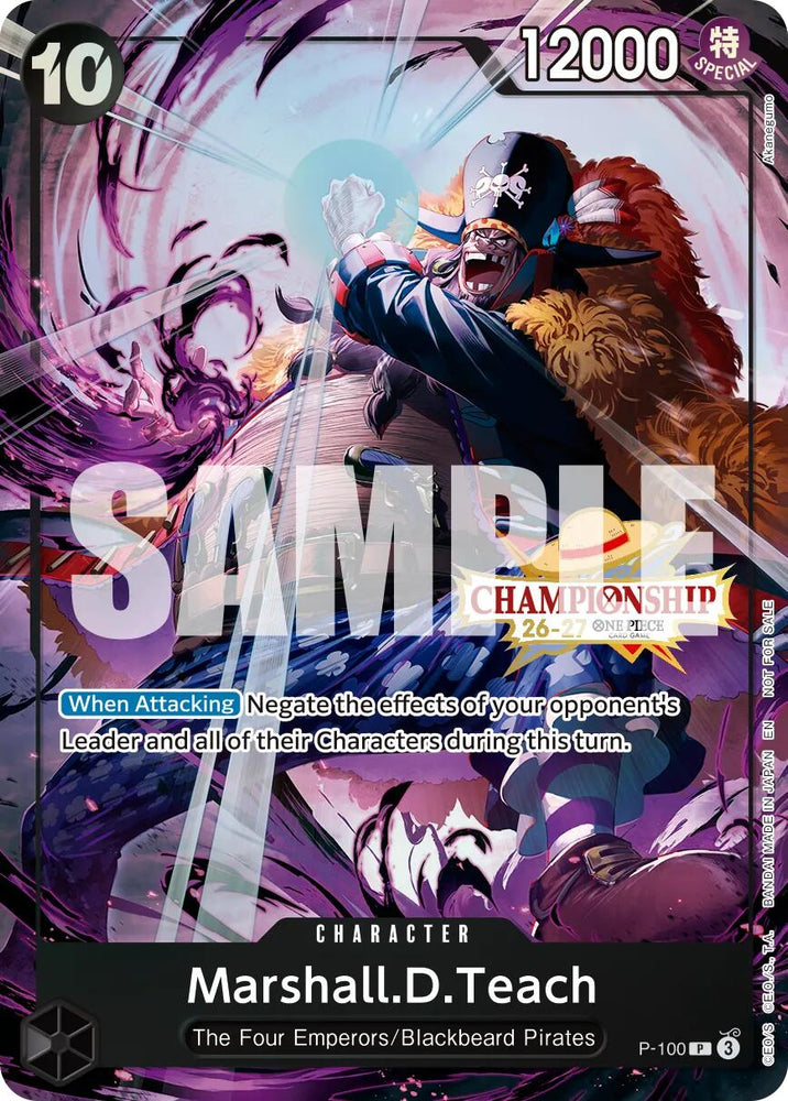Marshall.D.Teach (CS 26-27 Event Pack Finalist Ver.) [One Piece Promotion Cards] - P-100