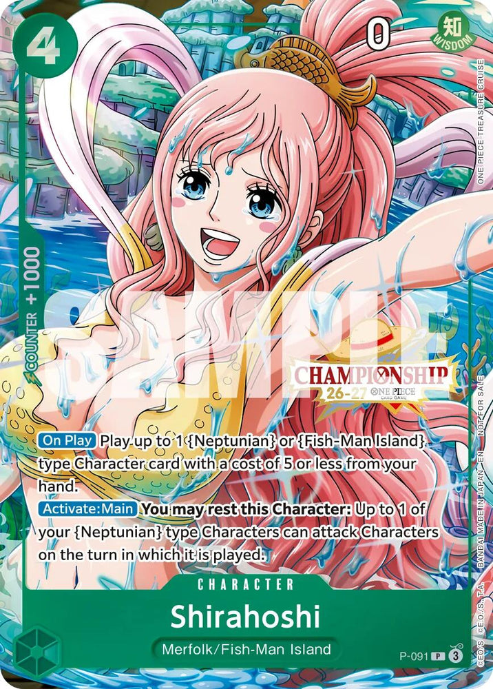 Shirahoshi (CS 26-27 Event Pack Finalist Ver.) [One Piece Promotion Cards] - P-091