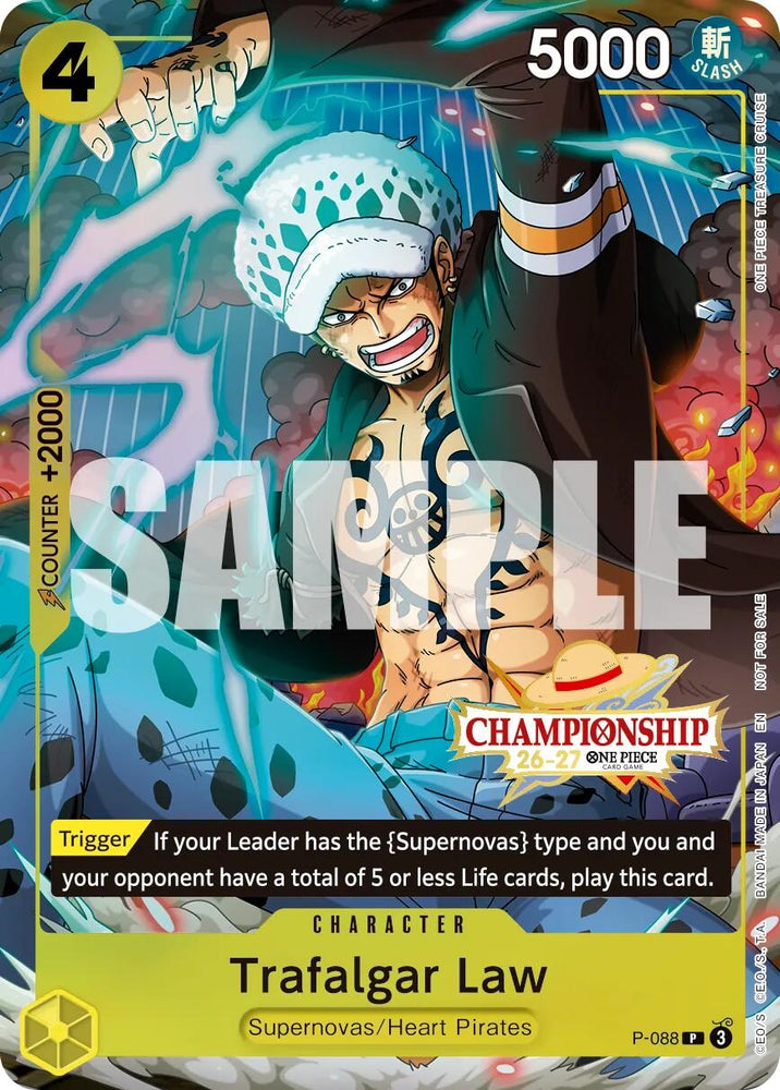 Trafalgar Law (CS 26-27 Event Pack Finalist Ver.) [One Piece Promotion Cards] - P-088