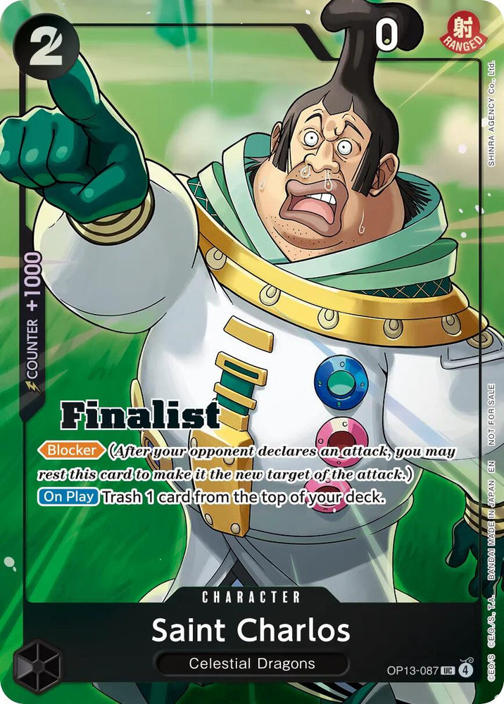 Saint Charlos (Finalist Card Set Vol. 1) [One Piece Promotion Cards] - OP13-087