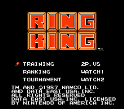 Ring King - NES