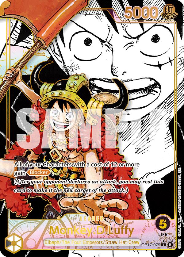 Monkey.D.Luffy (Super Leader Alternate Art) [The World's Strongest Warriors] - OP17-079