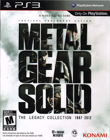 Metal Gear Solid: The Legacy Collection 1987-2012 - PS3