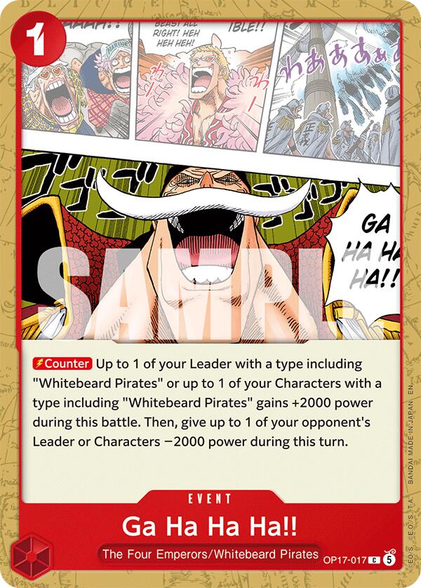 Ga Ha Ha Ha!! [The World's Strongest Warriors] - OP17-017