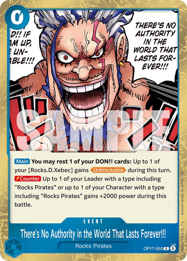 There's No Authority in the World That Lasts Forever!!! [The World's Strongest Warriors] - OP17-055