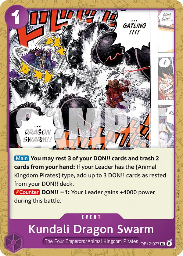 Kundali Dragon Swarm [The World's Strongest Warriors] - OP17-077