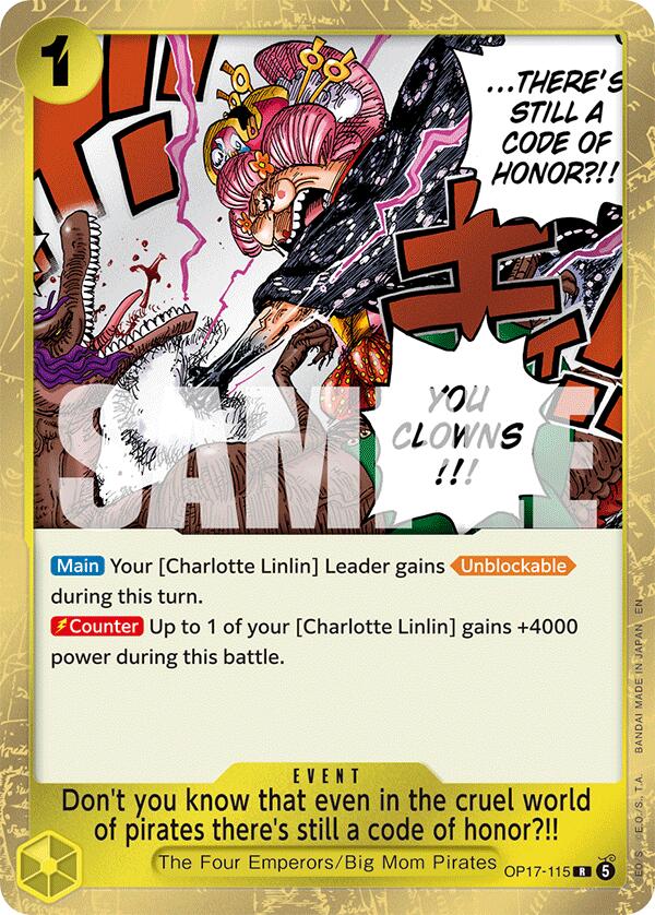 Don't you know that even in the cruel world of pirates there's still a code of honor?!! [The World's Strongest Warriors] - OP17-115