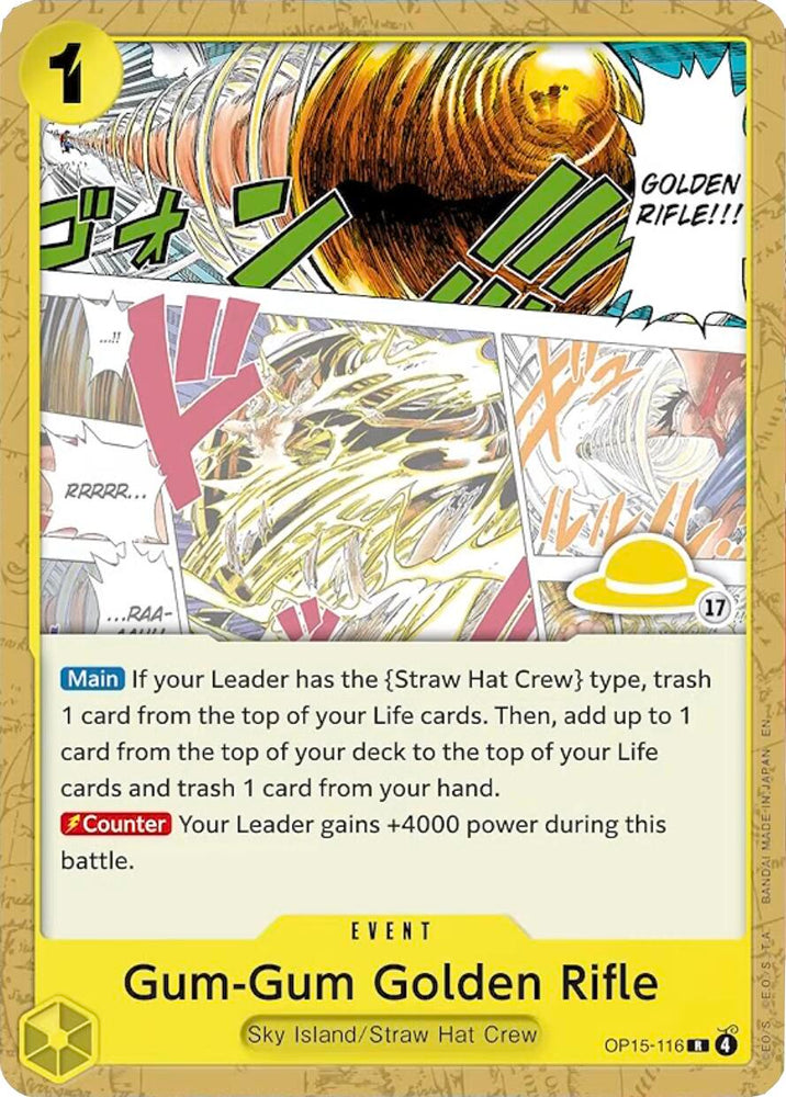 Gum-Gum Golden Rifle (Luffy Deck) [Set Sail Deck Set] - OP15-116