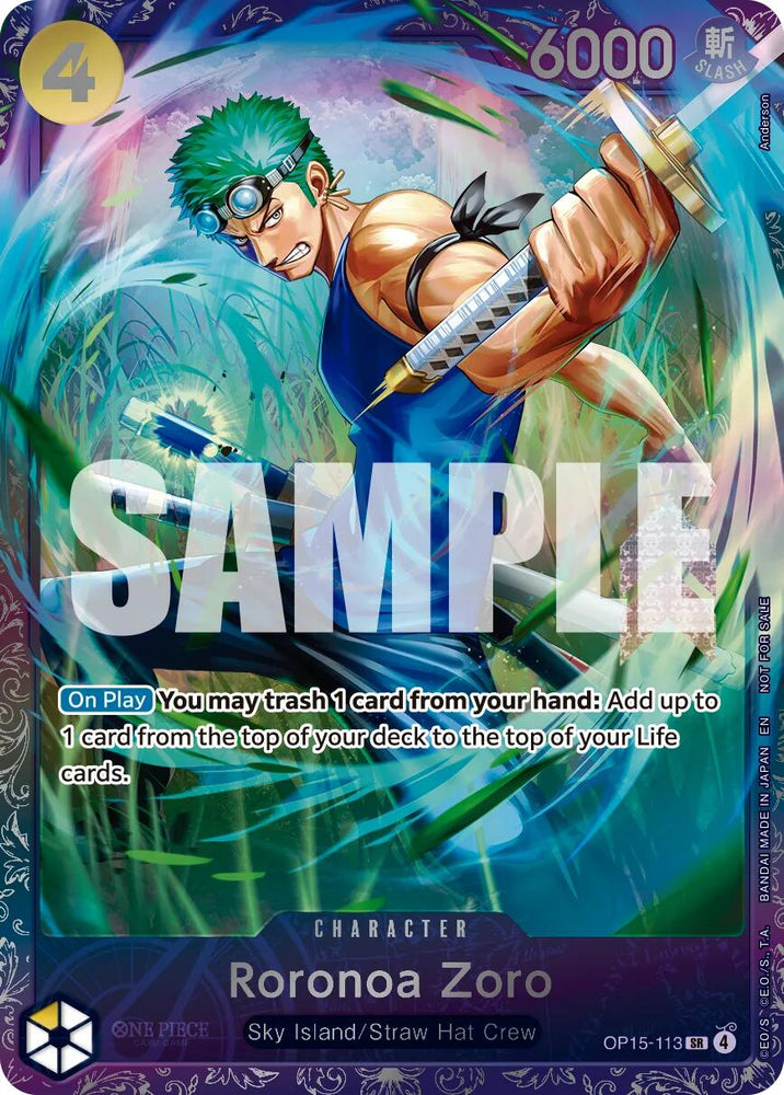 Roronoa Zoro (Treasure Cup August 2026) [One Piece Promotion Cards] - OP15-113