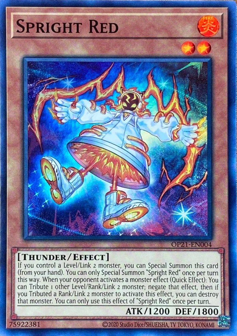 spright yugioh cards Red [OP21-EN004] Super Rare Deck:The 'Don super-electric-breaker or banished Yu-Gi-Oh! CCG: Legendary Modern