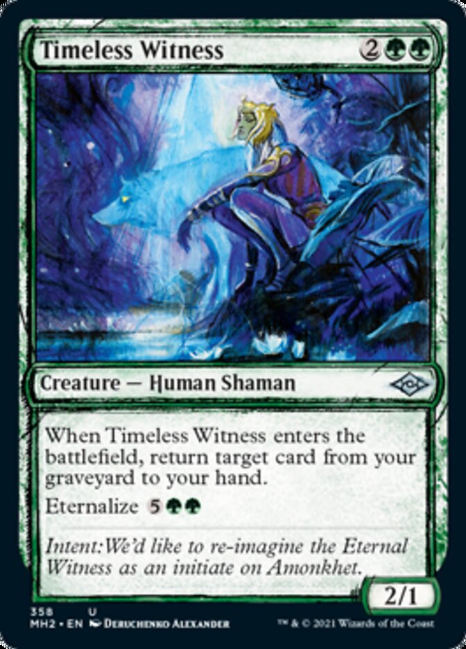 sketch cards mtg Timeless Witness (Sketch) [Modern Horizons 2]