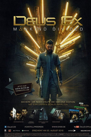 Deus Ex: Mankind Divided (Day One Edition) - PS4