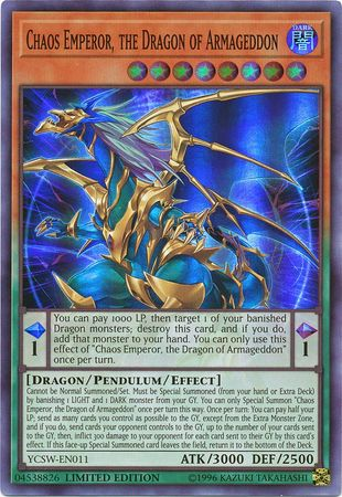 Chaos Emperor, the Dragon of Armageddon [YCSW-EN011] Super Rare